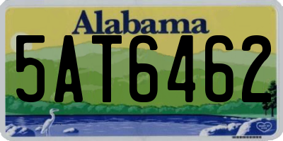 AL license plate 5AT6462