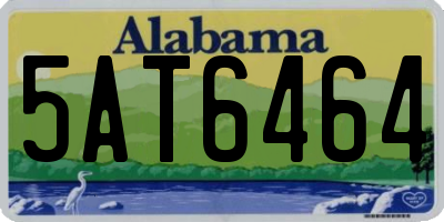 AL license plate 5AT6464