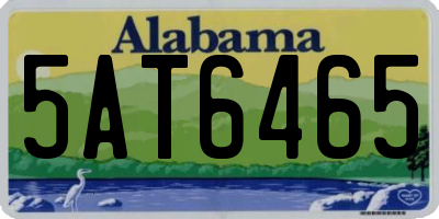 AL license plate 5AT6465