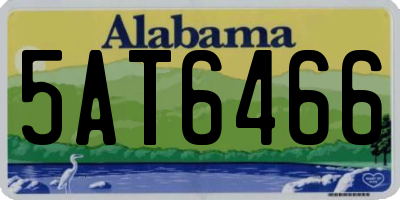 AL license plate 5AT6466