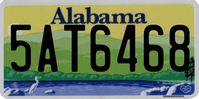AL license plate 5AT6468