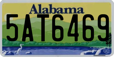 AL license plate 5AT6469