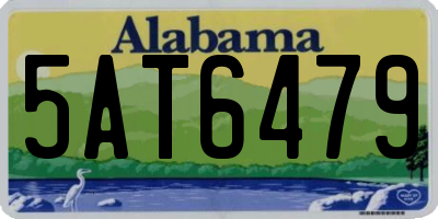 AL license plate 5AT6479