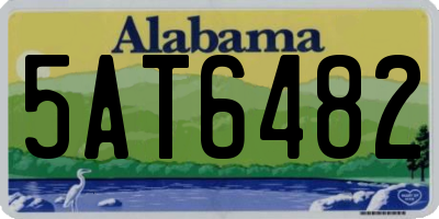 AL license plate 5AT6482