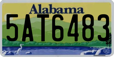 AL license plate 5AT6483