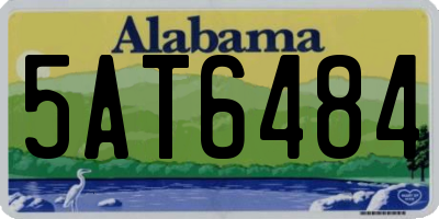 AL license plate 5AT6484