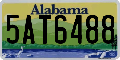 AL license plate 5AT6488