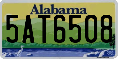 AL license plate 5AT6508