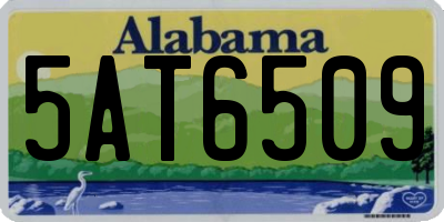 AL license plate 5AT6509