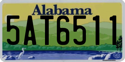 AL license plate 5AT6511