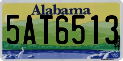 AL license plate 5AT6513
