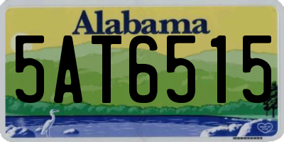 AL license plate 5AT6515