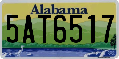 AL license plate 5AT6517
