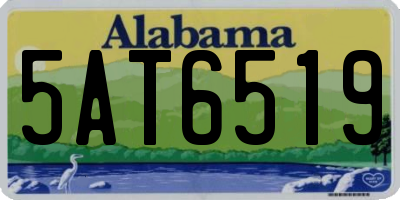 AL license plate 5AT6519