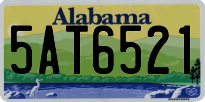 AL license plate 5AT6521