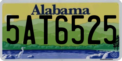 AL license plate 5AT6525