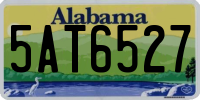 AL license plate 5AT6527
