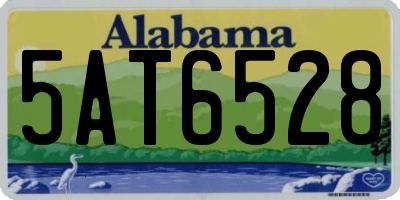 AL license plate 5AT6528