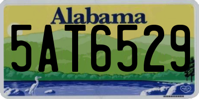 AL license plate 5AT6529