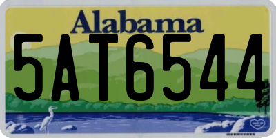 AL license plate 5AT6544