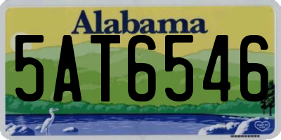 AL license plate 5AT6546