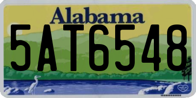 AL license plate 5AT6548