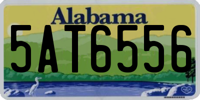 AL license plate 5AT6556