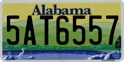 AL license plate 5AT6557