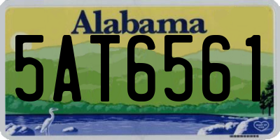 AL license plate 5AT6561