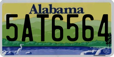 AL license plate 5AT6564
