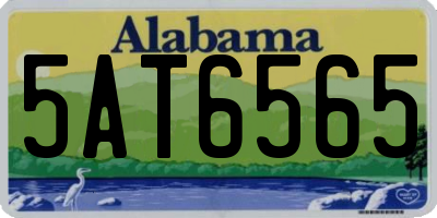 AL license plate 5AT6565