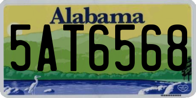 AL license plate 5AT6568