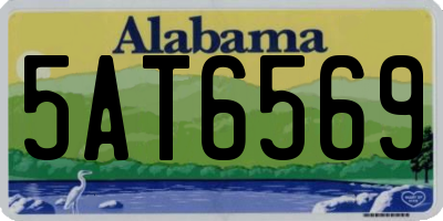AL license plate 5AT6569