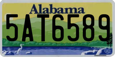 AL license plate 5AT6589