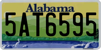 AL license plate 5AT6595