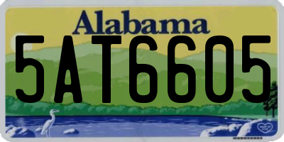 AL license plate 5AT6605
