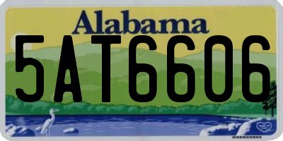 AL license plate 5AT6606