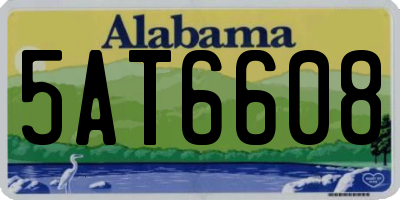 AL license plate 5AT6608