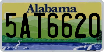 AL license plate 5AT6620