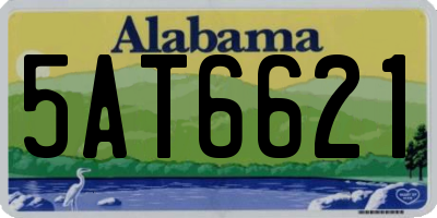 AL license plate 5AT6621