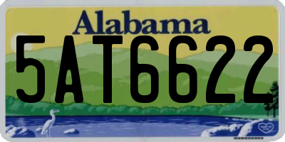 AL license plate 5AT6622