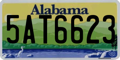 AL license plate 5AT6623