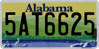 AL license plate 5AT6625