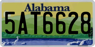 AL license plate 5AT6628