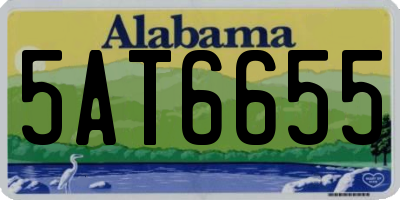 AL license plate 5AT6655