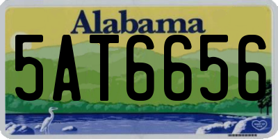 AL license plate 5AT6656