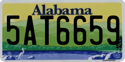 AL license plate 5AT6659