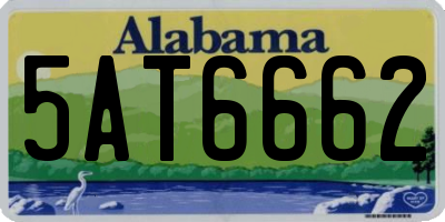 AL license plate 5AT6662