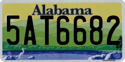 AL license plate 5AT6682