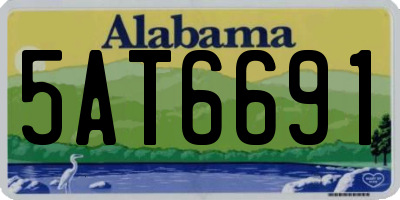 AL license plate 5AT6691